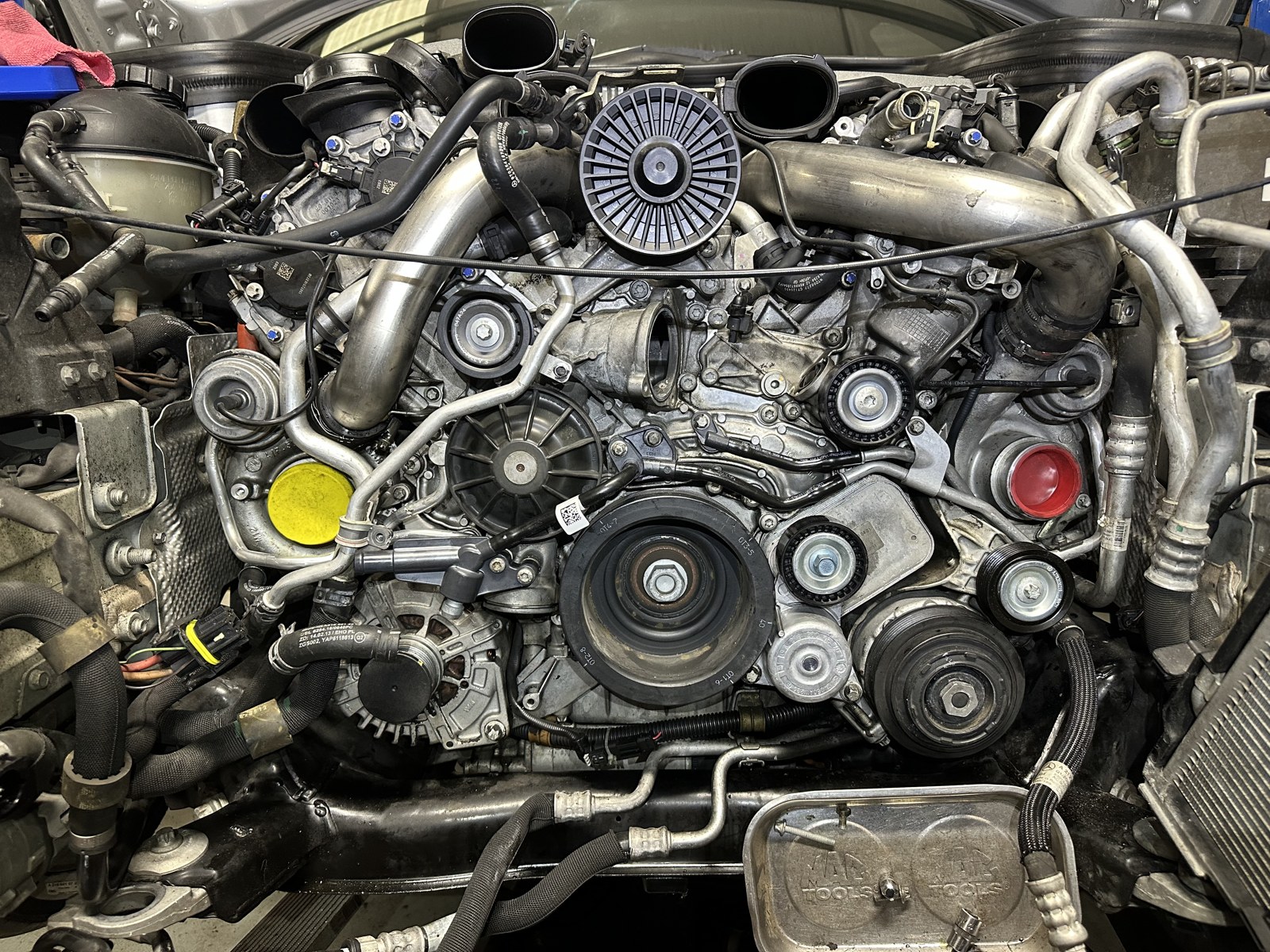 Mercedes-AMG E 63 — Oil leak repair at N8's Place
